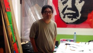 transpacific borderlands artist eduardo tokeshi-in his studio